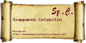 Szappanos Celesztin névjegykártya